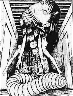an experiment involving Tomie and an innocent girl...